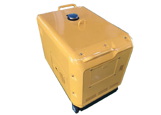 6kva petits générateurs portatifs jaunes Genset électrique 3000rpm 3600rpm