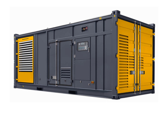 qualité  12 Cylinder Water Cooled 1200kw 1500kva Container Diesel Generator Set usine