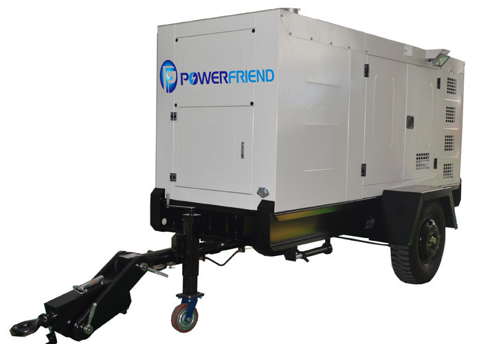 Two Wheels Genset Trailer Generator 100kva Cummins Diesel Generators For Project