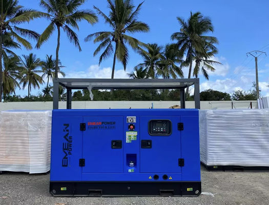 Générateur diesel de 20 kW 25 KVA avec une fréquence de 50 Hz et une construction en acier de 6200 kg pour une installation fixe