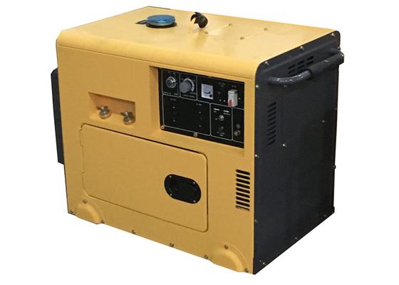 insonorisé mobile de petit des générateurs 230A de soudeuse jaune électrique portatif de début
