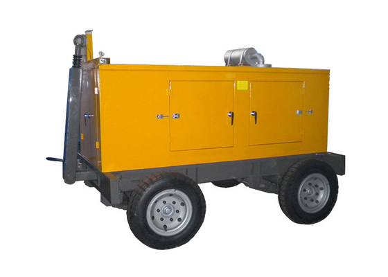 Type de remorque bien mobilier diesel silencieux des générateurs 64kw 80kva Cummins avec des roues