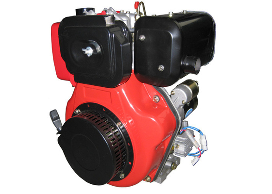 Les moteurs diesel de haute performance de couleur rouge 1 air de cylindre ont refroidi le début électrique